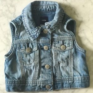 Baby gap denim vest, 12-18 months